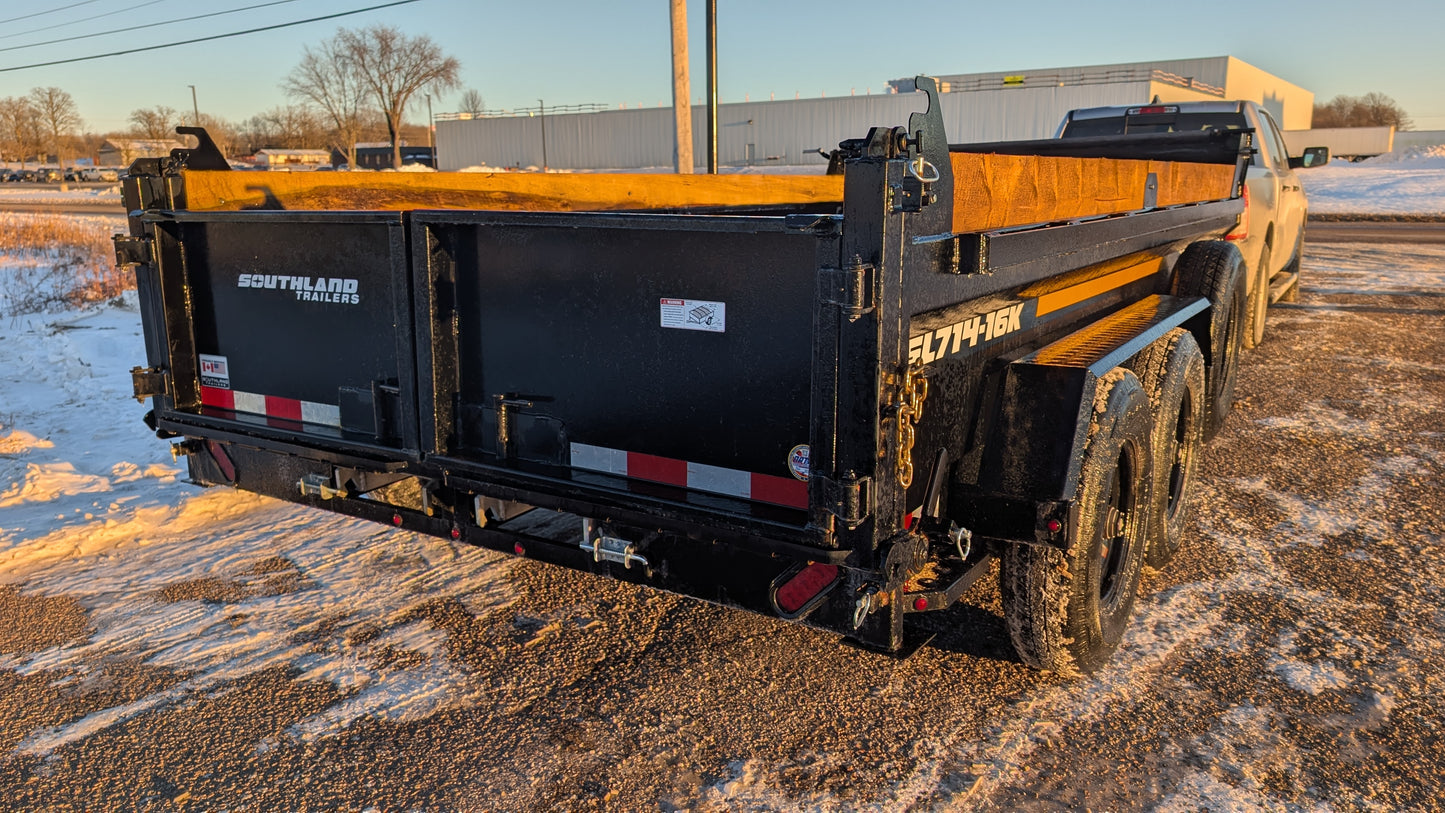 2025 Southland SL714-16k 8-ton Dump Trailer